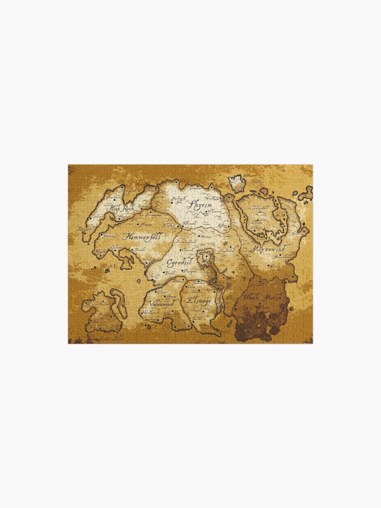 Aged Scrolls Fantasy Map, Vector Minimalist Ancient RPG DnD Tamriel Elder  ESO Online Summerset Spiral Notebook for Sale by SugaredTea