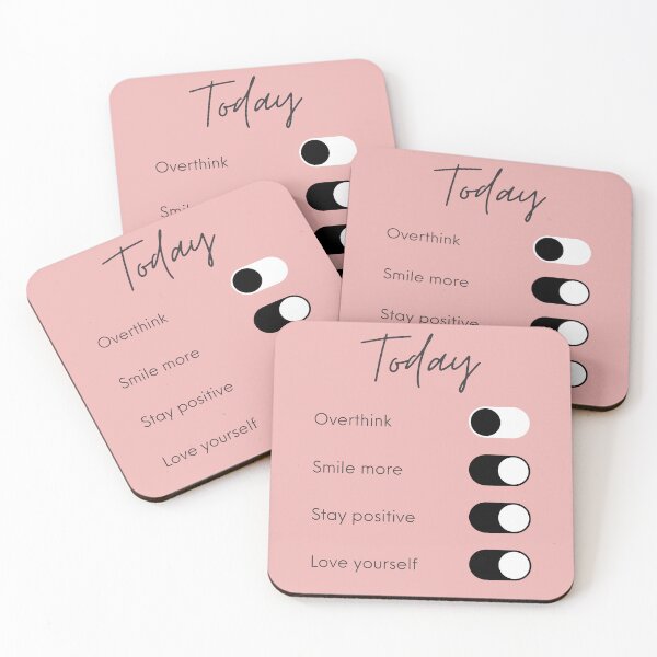 Item preview, Overthinking Kills Your Happiness Today Positive Affirmation  designed and sold by SweetbeStore.