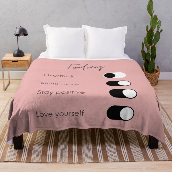 Item preview, Overthinking Kills Your Happiness Today Positive Affirmation  designed and sold by SweetbeStore.