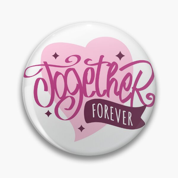 Item preview, Together forever with love stiker designed and sold by I'm  Redz.