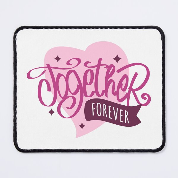 Item preview, Together forever with love stiker designed and sold by I'm Redz.
