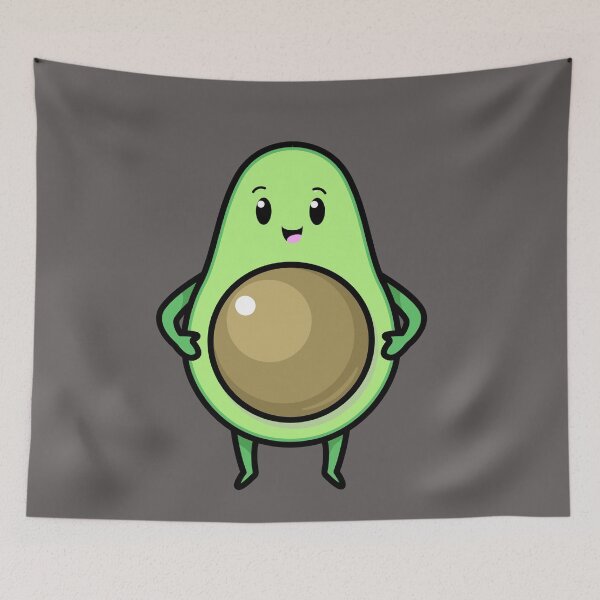 Item preview, Happy Kawaii Avocado designed and sold by ProtonProject.