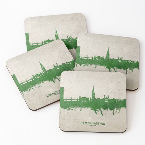 Item preview, San Sebastian Spain Skyline designed and sold by ArtPrints.