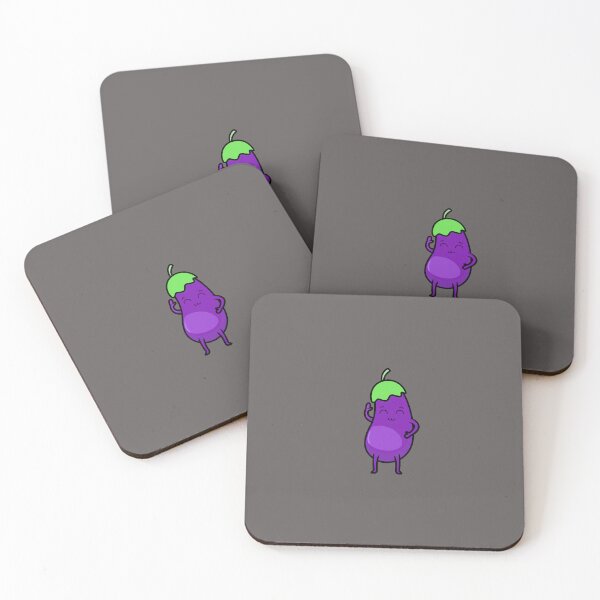 Item preview, Happy Kawaii Eggplant designed and sold by ProtonProject.