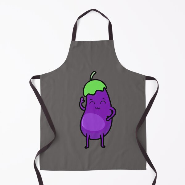 Item preview, Happy Kawaii Eggplant designed and sold by ProtonProject.