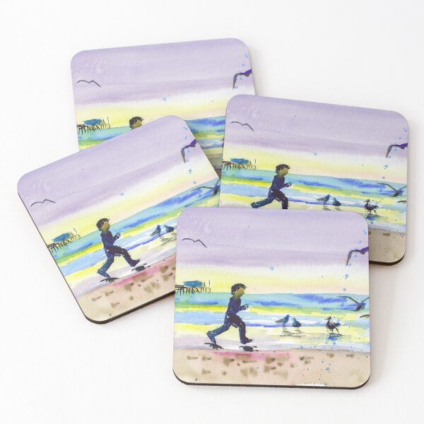 Item preview, Laguna Beach Landscape Watercolor Print designed and sold by NatalyMak.