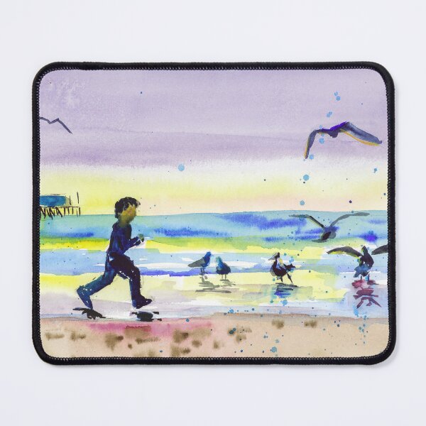 Item preview, Laguna Beach Landscape Watercolor Print designed and sold by NatalyMak.