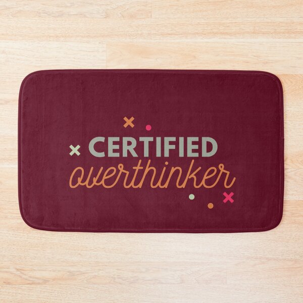 Item preview, Warning Overthinking Kills Your Happiness Certified Overthinker designed and sold by SweetbeStore.