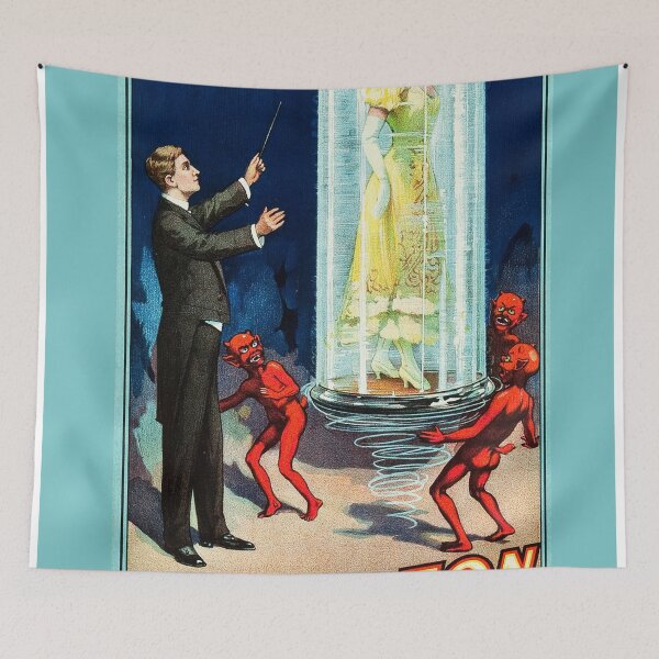 Item preview, Vintage Thurston magic poster designed and sold by Vintage Designs +.