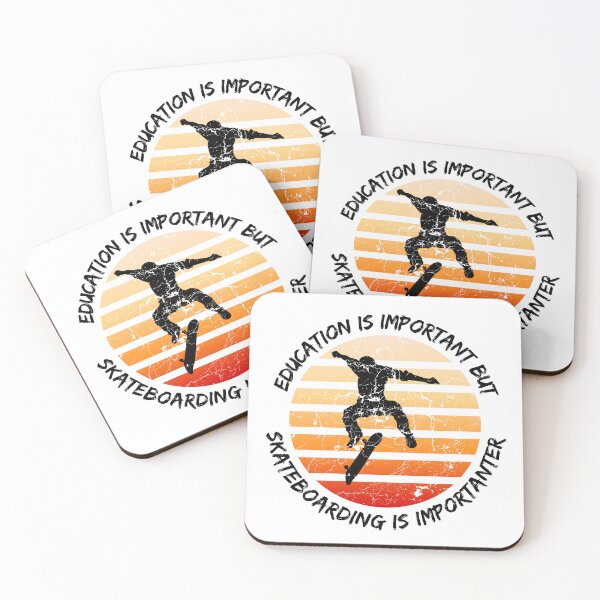 Item preview, Education Is Important But Skateboarding Is Importanter designed and sold by LuckyKermit.
