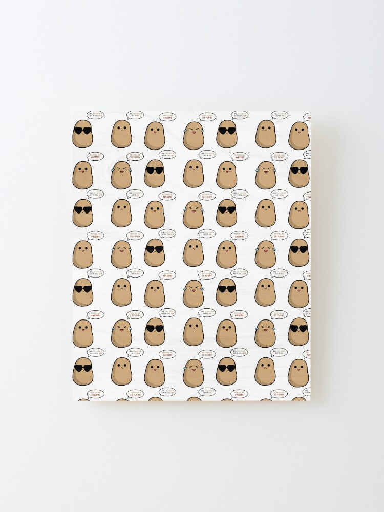 Cute potato cute - funny potato clipart memes Art Print for Sale by  Smartmerch99