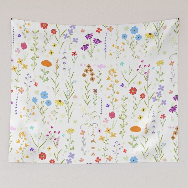 Item preview, colorful spring  wildflower pattern 2022 designed and sold by ColorandColor.