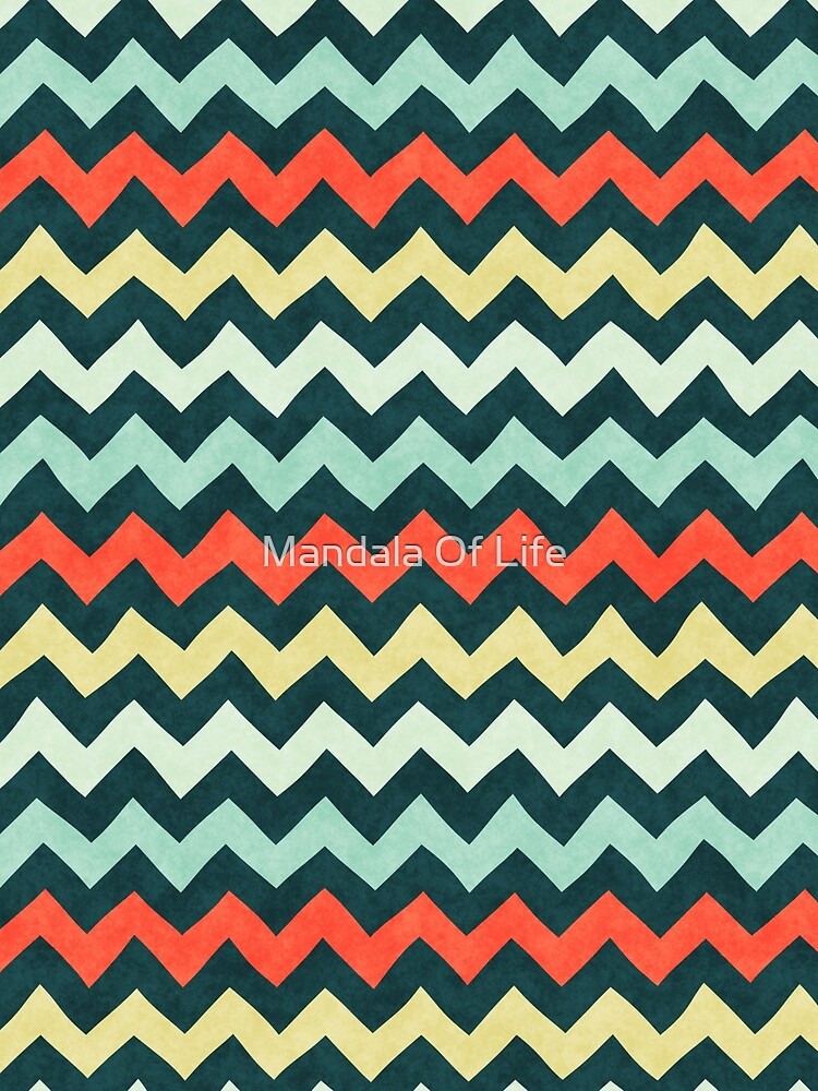 Thumbnail 4 of 4, Graphic T-Shirt, Colorful Chevron 2 designed and sold by PatternsofLife.