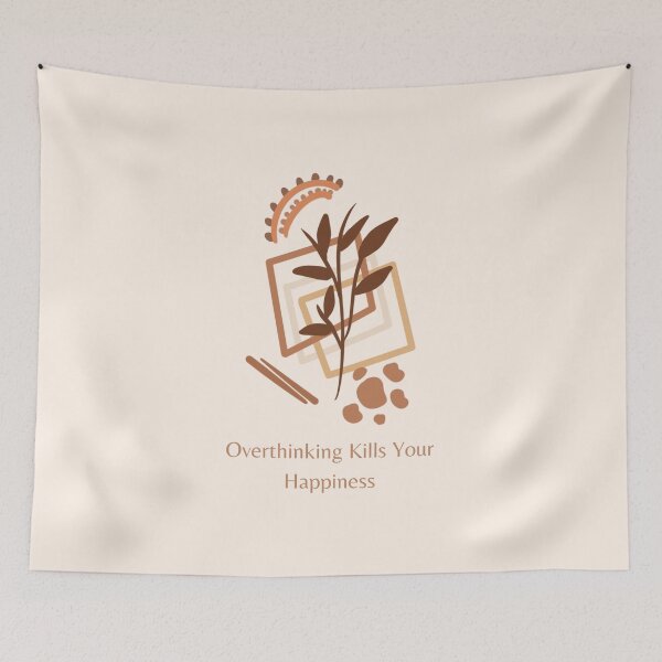 Item preview, Overthinking Kills Your Happiness Stop Overthinking  designed and sold by SweetbeStore.