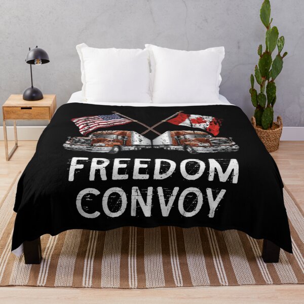 Item preview, Freedom Convoy - USA American and Canada Flag designed and sold by PIODesign.