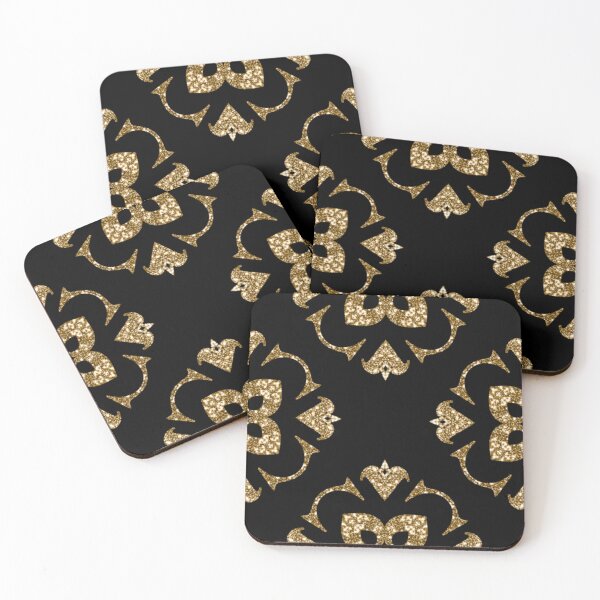Item preview, Black and gold pattern designed and sold by JarmilaRaja.