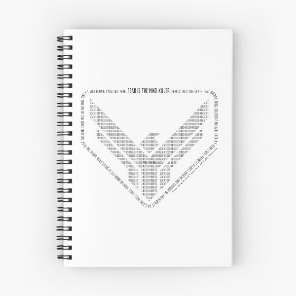 Item preview, DUNE 2022 - HOUSE ATREIDES - FEAR LITANY - WORD ART BADGE white designed and sold by KoolDsigns-FLIX.