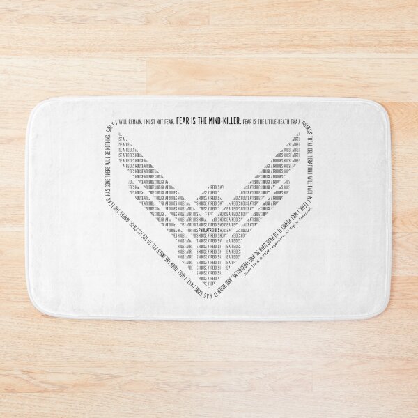 Item preview, DUNE 2022 - HOUSE ATREIDES - FEAR LITANY - WORD ART BADGE white designed and sold by KoolDsigns-FLIX.
