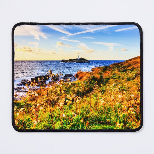 Item preview, Godrevy Lighthouse Sunset Cornwall designed and sold by Paul Thompson Photography.