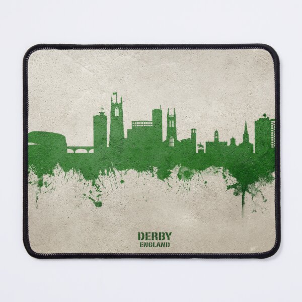 Artikelvorschau, Derby England Skyline entworfen und verkauft von ArtPrints.