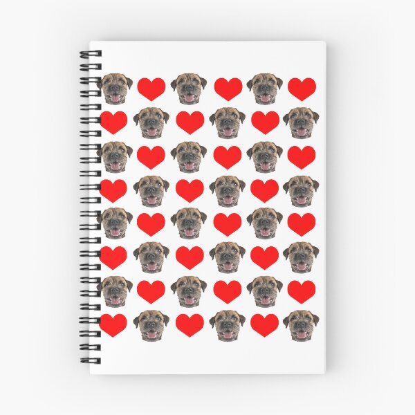 Item preview, cute border terrier dog face heart pattern funny border terrier valentines day gift designed and sold by alaechamlal.