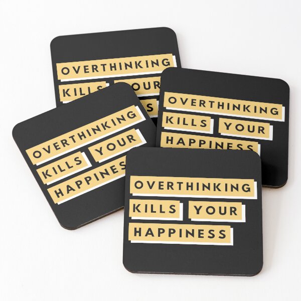 Item preview, Overthinking Kills Your Happiness designed and sold by BahiaStyle.