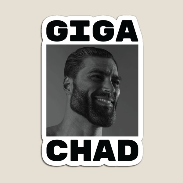 Giga Chad Memes Magnets for Sale