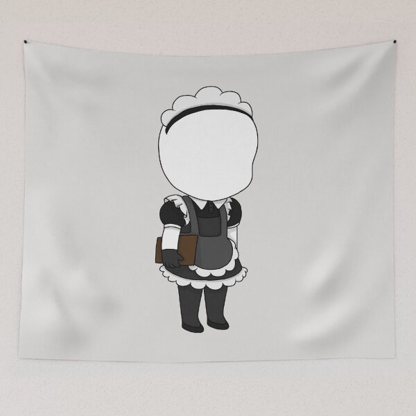 Item preview, slenderman maid chibi designed and sold by EveryCuteThings.