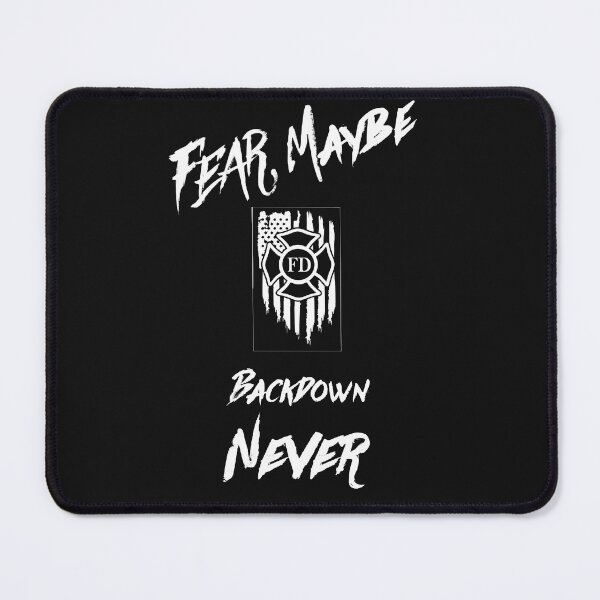 Item preview, Fear Maybe, Backdown?, NEVER!  designed and sold by ffpassion.