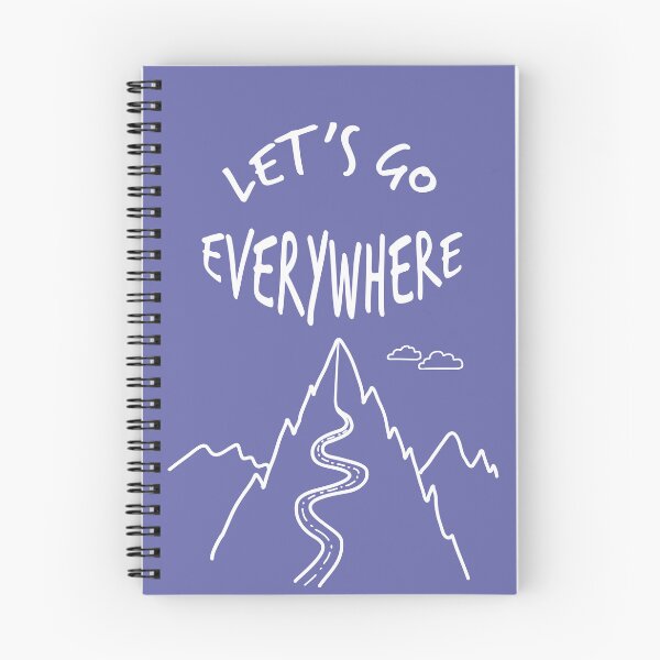 Item preview, Let's go everywhere. White line art designed and sold by evk-art.