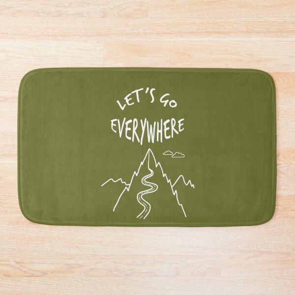 Item preview, Let's go everywhere. White line art designed and sold by evk-art.