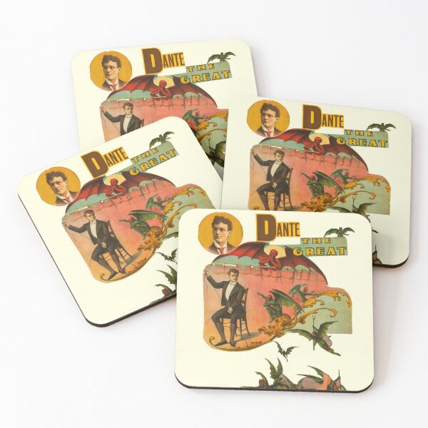 Item preview, Vintage Dante Magic poster art designed and sold by Vintage Designs +.