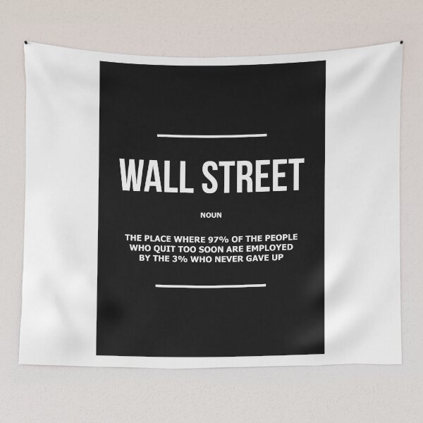Artikelvorschau, Wall Street Definition Forex Stock Market Exchange Nasdaq Investor Trading Financial Quote entworfen und verkauft von SuccessHunters.