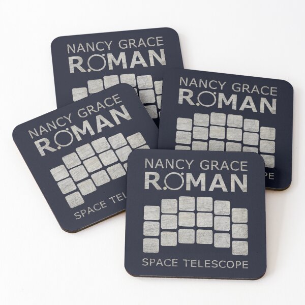 Item preview, NASA NGRST Nancy Grace Roman Space Telescope logo (steel) designed and sold by SolidEarthArt.