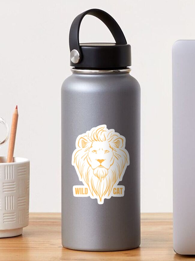 Thumbnail 1 of 3, Sticker, LION designed and sold by zubiaqureshi.