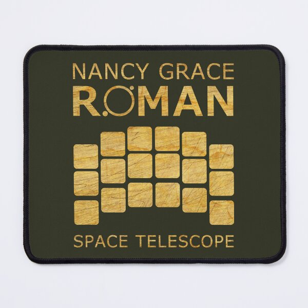 Aperçu de l'œuvre Logo du télescope spatial romain NGRST Nancy Grace de la NASA (laiton) créée et vendue par SolidEarthArt.