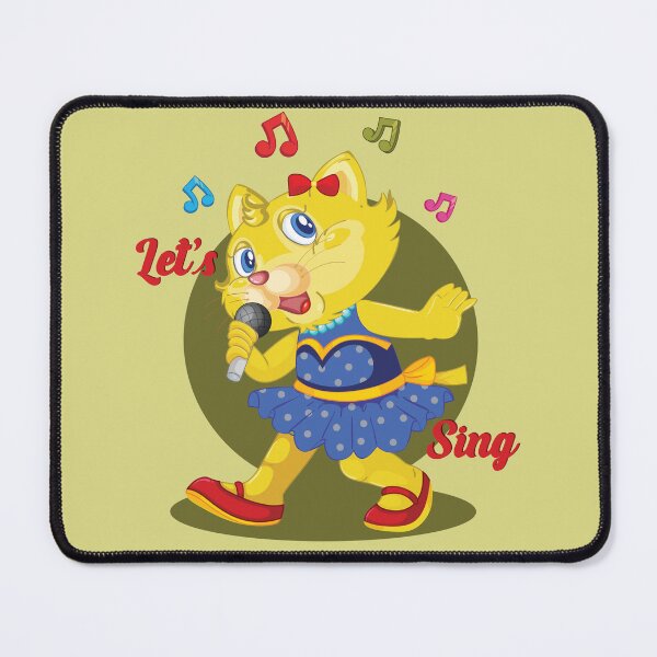 Item preview, Let's Sing - Cat Is Singing - Singing Cat - Cute Cat Singing - Cat Enjoying - Cat Lover designed and sold by designerpriti.