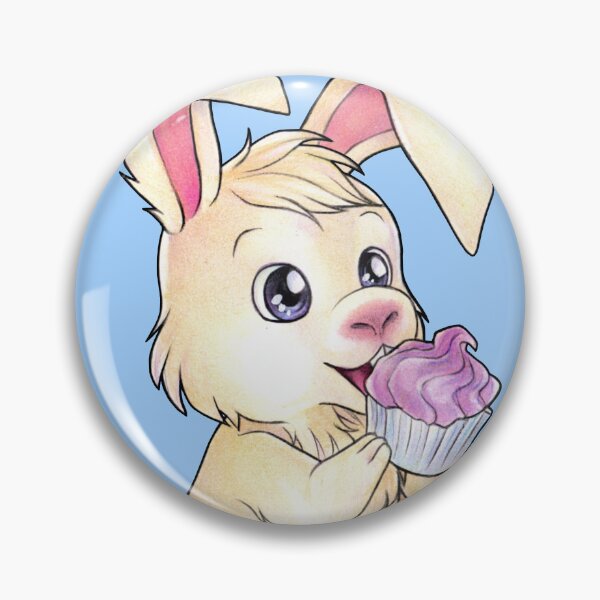 Item preview, Cute Bunny Eating Cake Sweet Gift designed and sold by ZadzeneaArt.