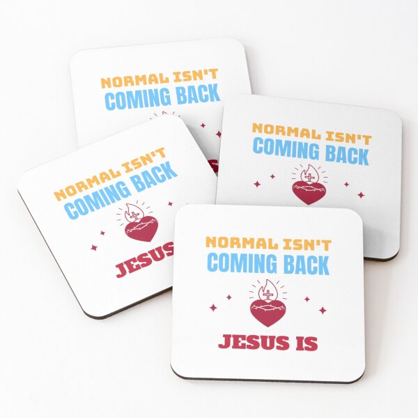 Item preview, Normal Isn't Coming Back Jesus Is blue designed and sold by KateHortone.