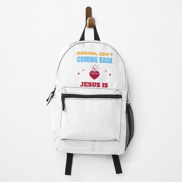 Item preview, Normal Isn't Coming Back Jesus Is blue designed and sold by KateHortone.