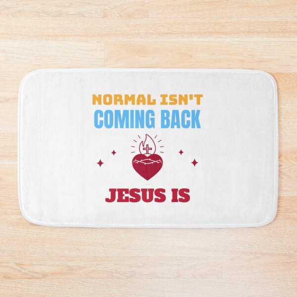Item preview, Normal Isn't Coming Back Jesus Is blue designed and sold by KateHortone.