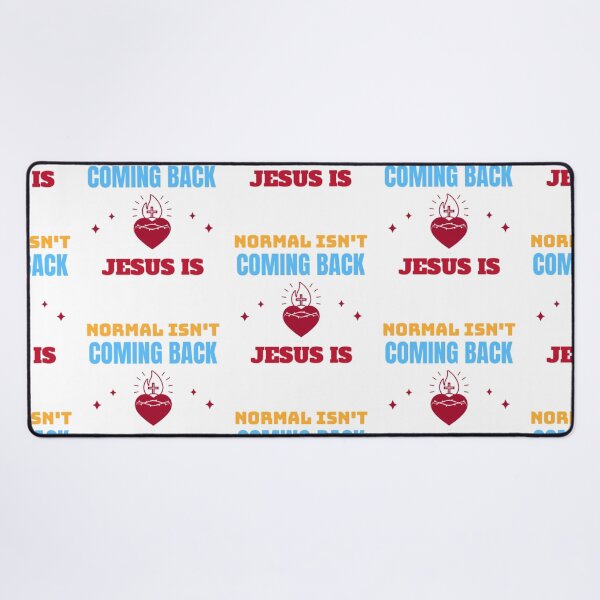 Item preview, Normal Isn't Coming Back Jesus Is blue designed and sold by KateHortone.