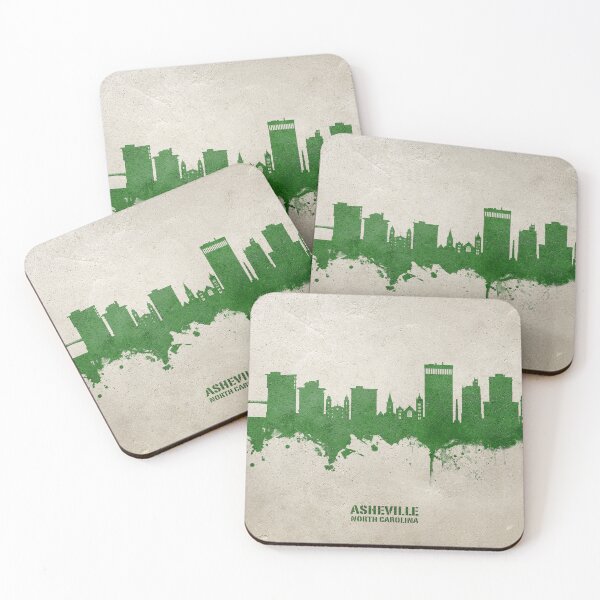 Item preview, Asheville North Carolina Skyline designed and sold by ArtPrints.
