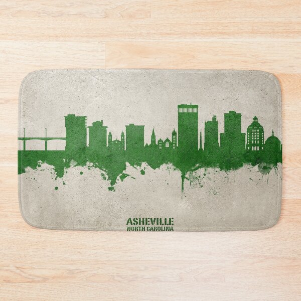 Item preview, Asheville North Carolina Skyline designed and sold by ArtPrints.