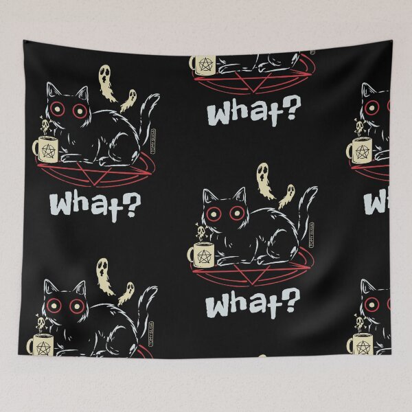 Item preview, Satanic cat says what? designed and sold by tomysuga.