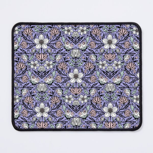 Item preview, Damask Flowers on Purple designed and sold by Simplulina.