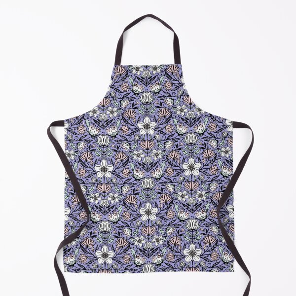 Item preview, Damask Flowers on Purple designed and sold by Simplulina.