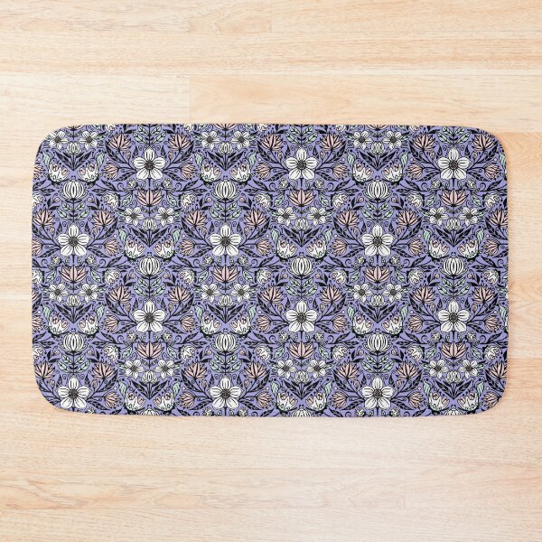 Item preview, Damask Flowers on Purple designed and sold by Simplulina.
