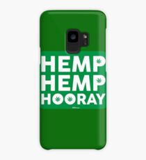 Hemp Hemp Hooray White Green Case/Skin for Samsung Galaxy