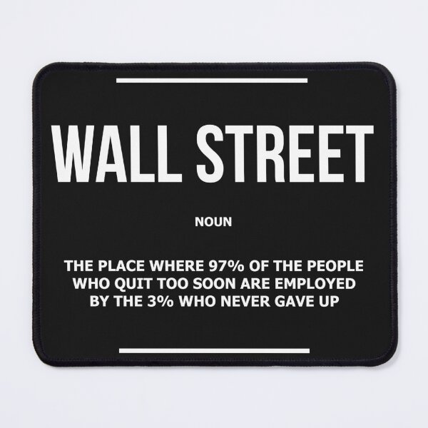 Artikelvorschau, Wall Street Definition Forex Stock Market Exchange Nasdaq Investor Trading Financial Quote entworfen und verkauft von SuccessHunters.